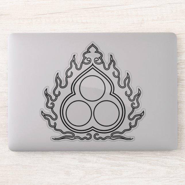 Buddhism The Three Jewels Sticker (Computer)