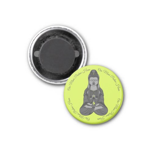 Buddhist Avalokiteshvara Om Mani Padme Hum Mantra Magnet