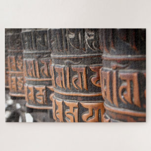 Buddhist brass prayer wheels jigsaw puzzle
