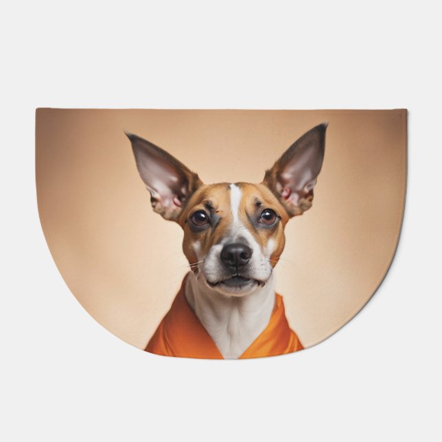 Buddhist Brazilian Terrier Doormat (Front)