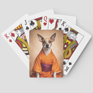 Buddhist Brazilian Terrier Poker Cards