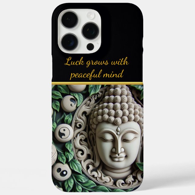 Buddhist Carving: Intricate Leaves & Orbs Case-Mate iPhone Case (Back)