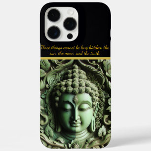 Buddhist Carving: Leaves & Orbs AI iPhone 16 Pro Max Case