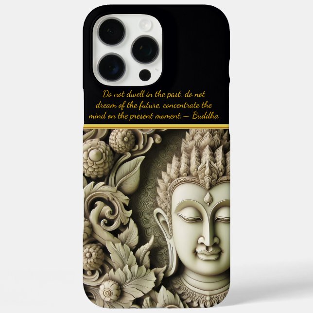 Buddhist Carving of a Serene Figure. Generative AI Case-Mate iPhone Case (Back)