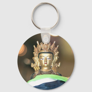 Buddhist Chenrezig Statue Keychain