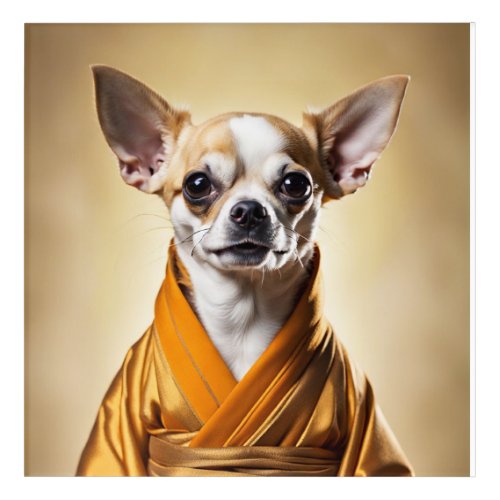 Buddhist Chihuahua Acrylic Print