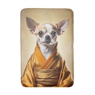 Buddhist Chihuahua Bath Mat
