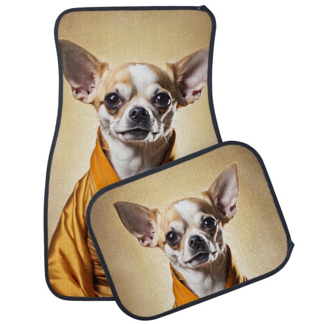 Buddhist Chihuahua Car Floor Mat (Set)