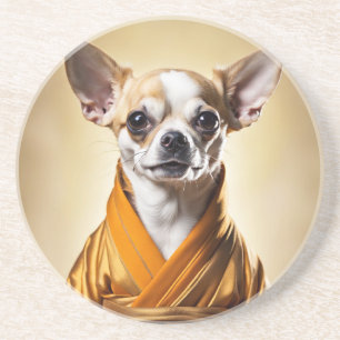 Buddhist Chihuahua Coaster