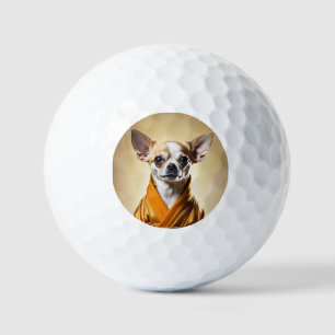 Buddhist Chihuahua Golf Balls