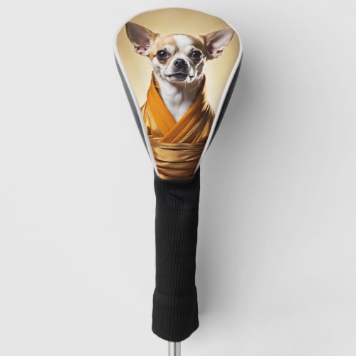 Buddhist Chihuahua Golf Head Cover