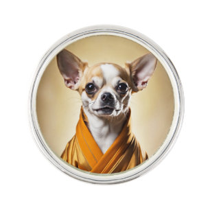 Buddhist Chihuahua Lapel Pin