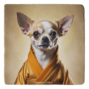 Buddhist Chihuahua Trivet