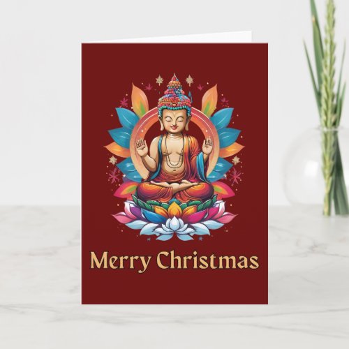 Buddhist Christmas  Holiday Card