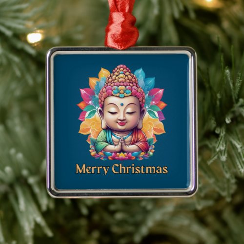 Buddhist Christmas Metal Ornament