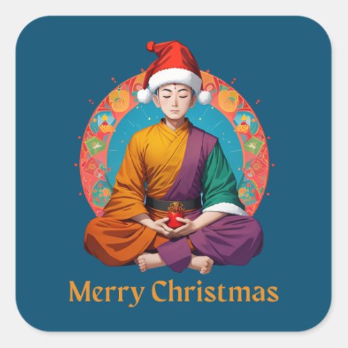 Buddhist Christmas  Square Sticker