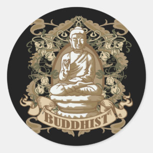 Buddhist Classic Round Sticker