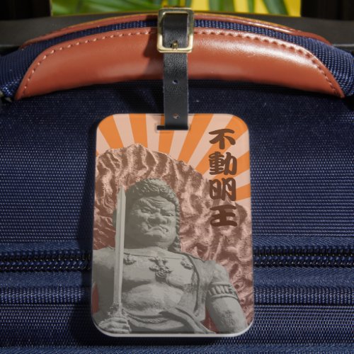 Buddhist Deity Fudo Myo_o Pop Art Luggage Tag