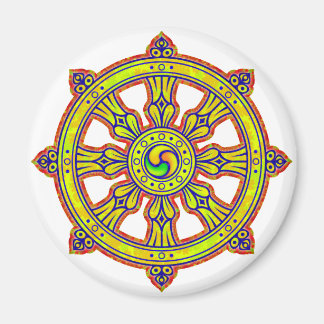 Buddhist Dharma Chakra Magnet