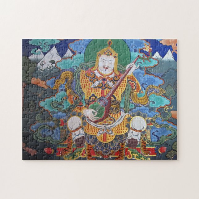buddhist dzong art jigsaw puzzle (Horizontal)