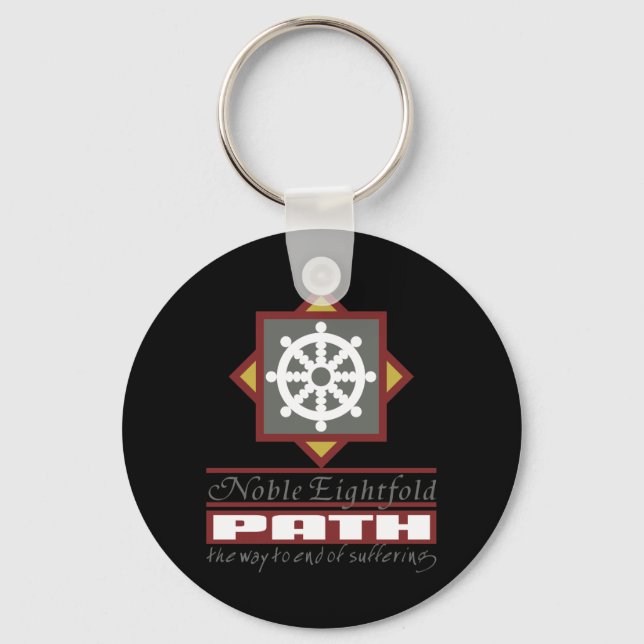 Buddhist Eightfold Path Keychain (Front)