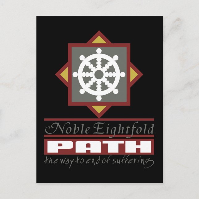 Buddhist Eightfold Path Postcard (Front)
