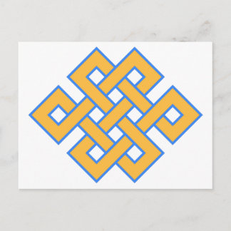 Buddhist Endless Knot Auspicious Symbol Postcard
