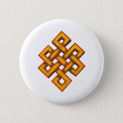Buddhist Endless Knot Button