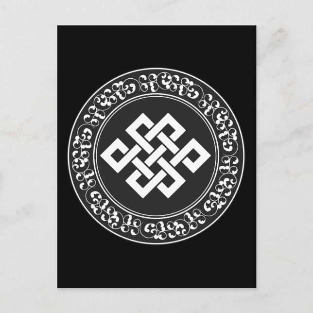 Buddhist Endless Knot Postcard (Front)