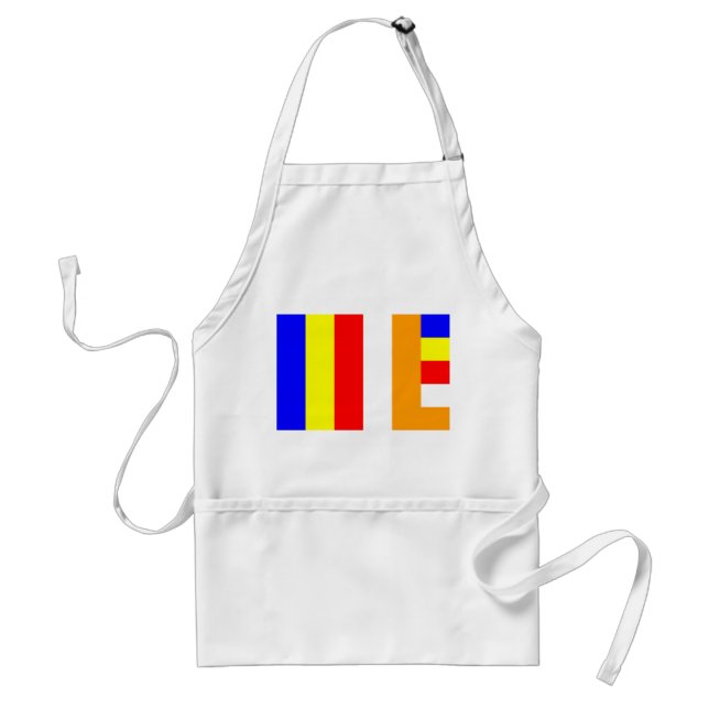 Buddhist Flag Adult Apron (Front)