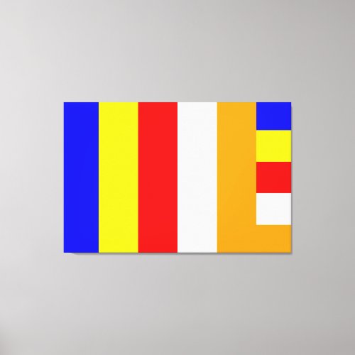 Buddhist Flag Canvas Print