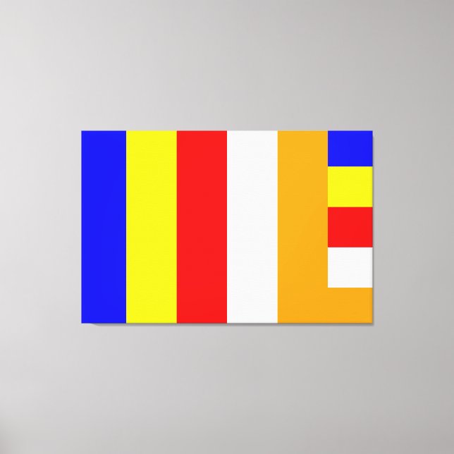 Buddhist Flag Canvas Print (Front)