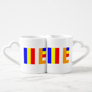 Buddhist Flag Coffee Mug Set