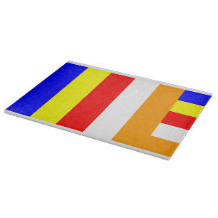 Buddhist Flag Cutting Board