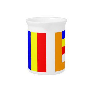 Buddhist Flag Drink Pitcher