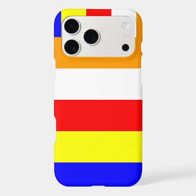Buddhist Flag Iphone Case (Back)