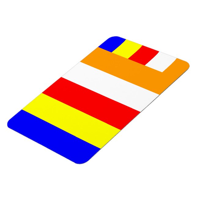 Buddhist Flag Magnet (Left Side)