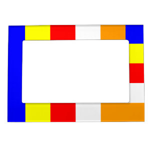 Buddhist Flag Magnetic Picture Frame