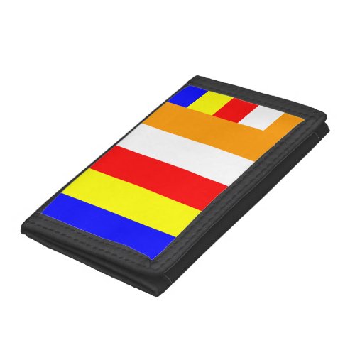 Buddhist Flag Trifold Wallet