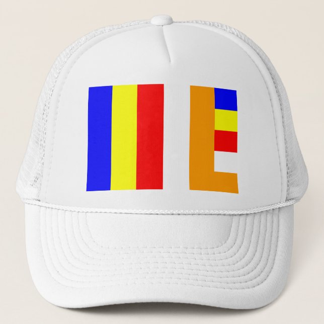 Buddhist Flag Trucker Hat (Front)