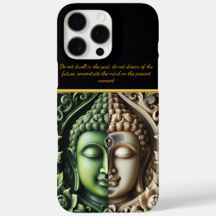 Buddhist Flora & Orbs: AI Carving iPhone 16 Pro Max Case