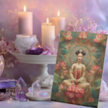 Buddhist Goddess Quan Yin Portrait Painting Art