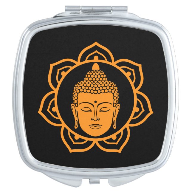 Buddhist Home Decor Compact Mirror (Front)
