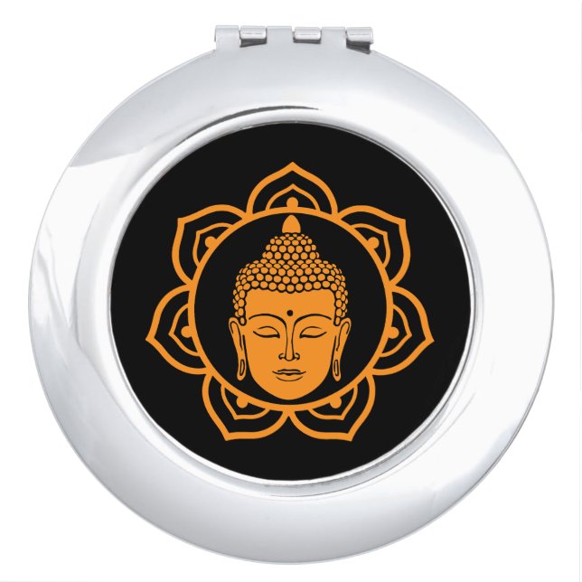 Buddhist Home Decor Compact Mirror (Front)