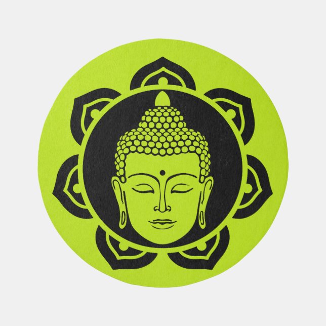 Buddhist Home Decor Outdoor Rug (Front)