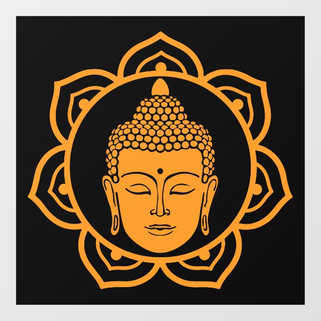 Buddhist Home Wall Decor Window Cling (Sheet)