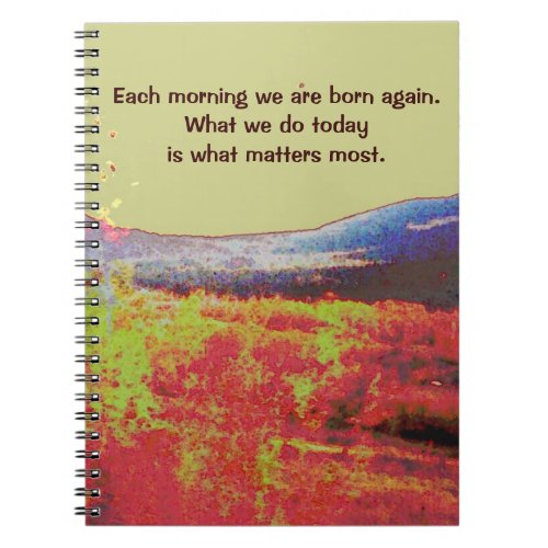 buddhist inspiration notebook