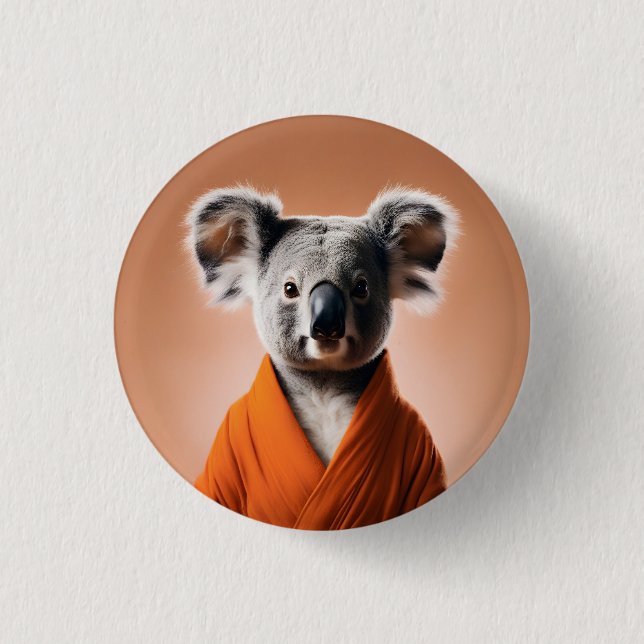 Buddhist Koala Button (Front)