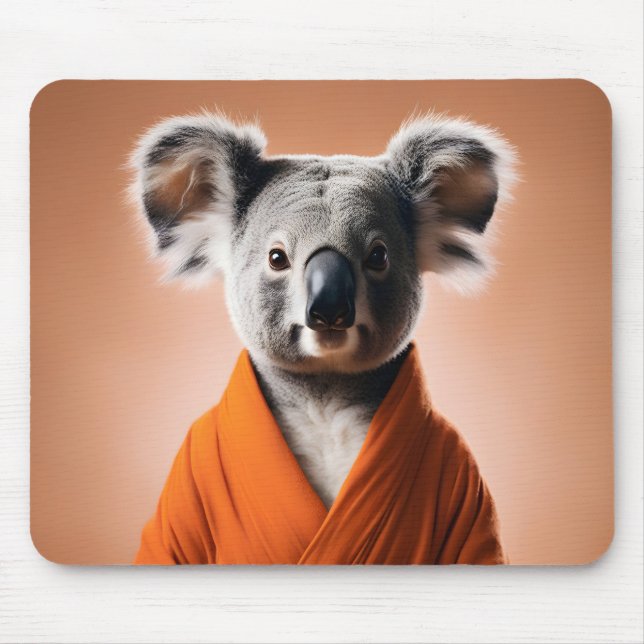 Buddhist Koala Mouse Pad (Front)