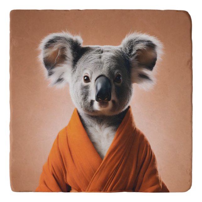 Buddhist Koala Trivet (Front)
